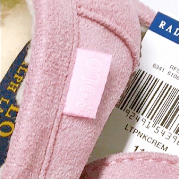 SOLD🛍 New! POLO Ralph Lauren Girls’ Pink Slippers - Picture 5 of 6